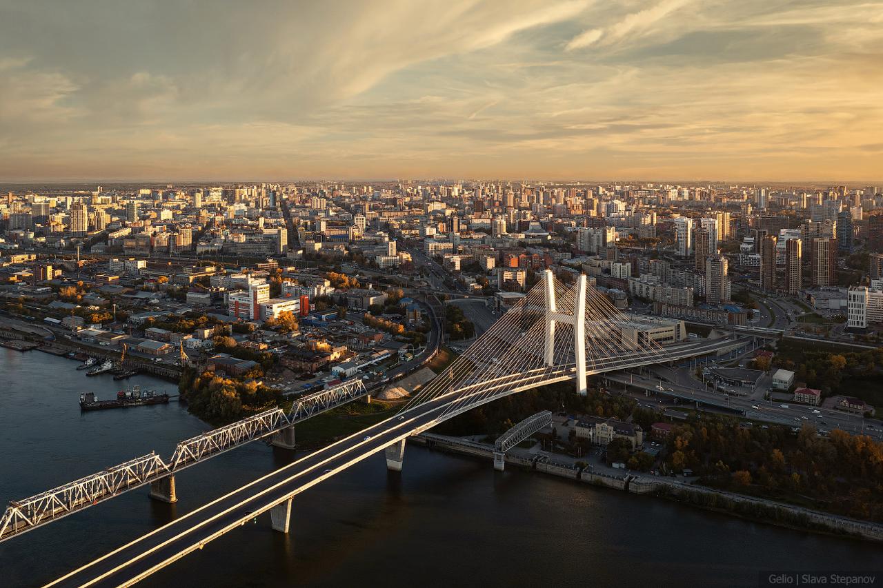Мост Центральный в Новосибирске