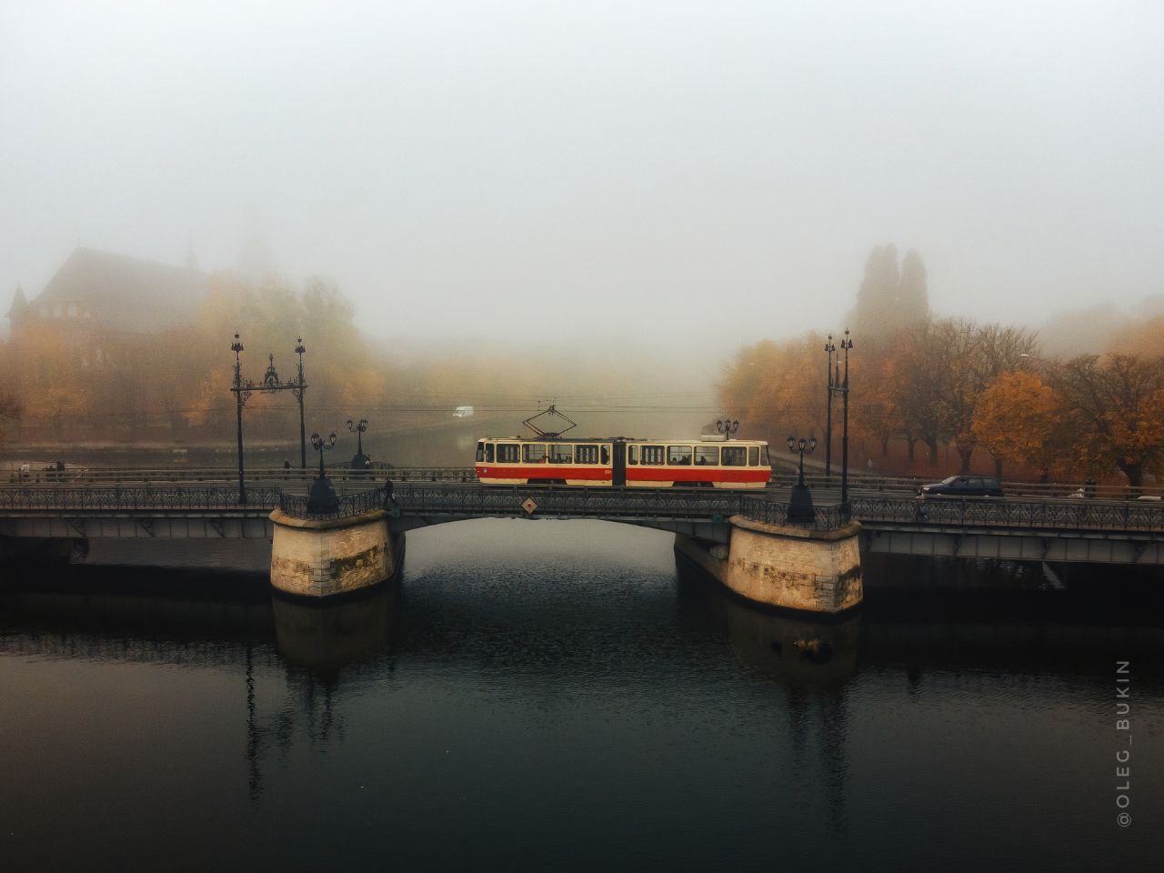 Деревянный мост в Калининграде