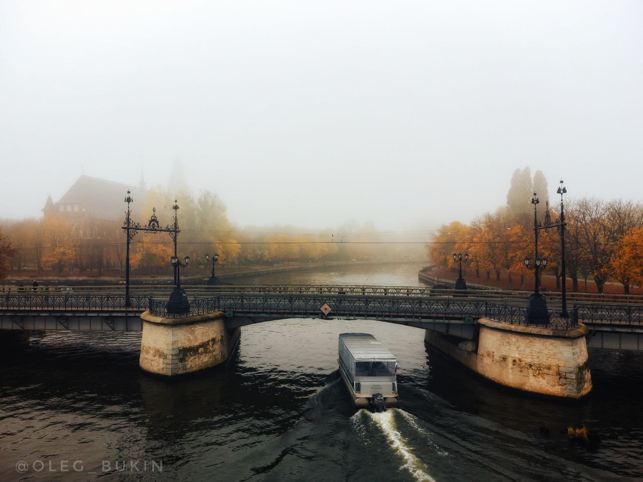Деревянный мост в Калининграде
