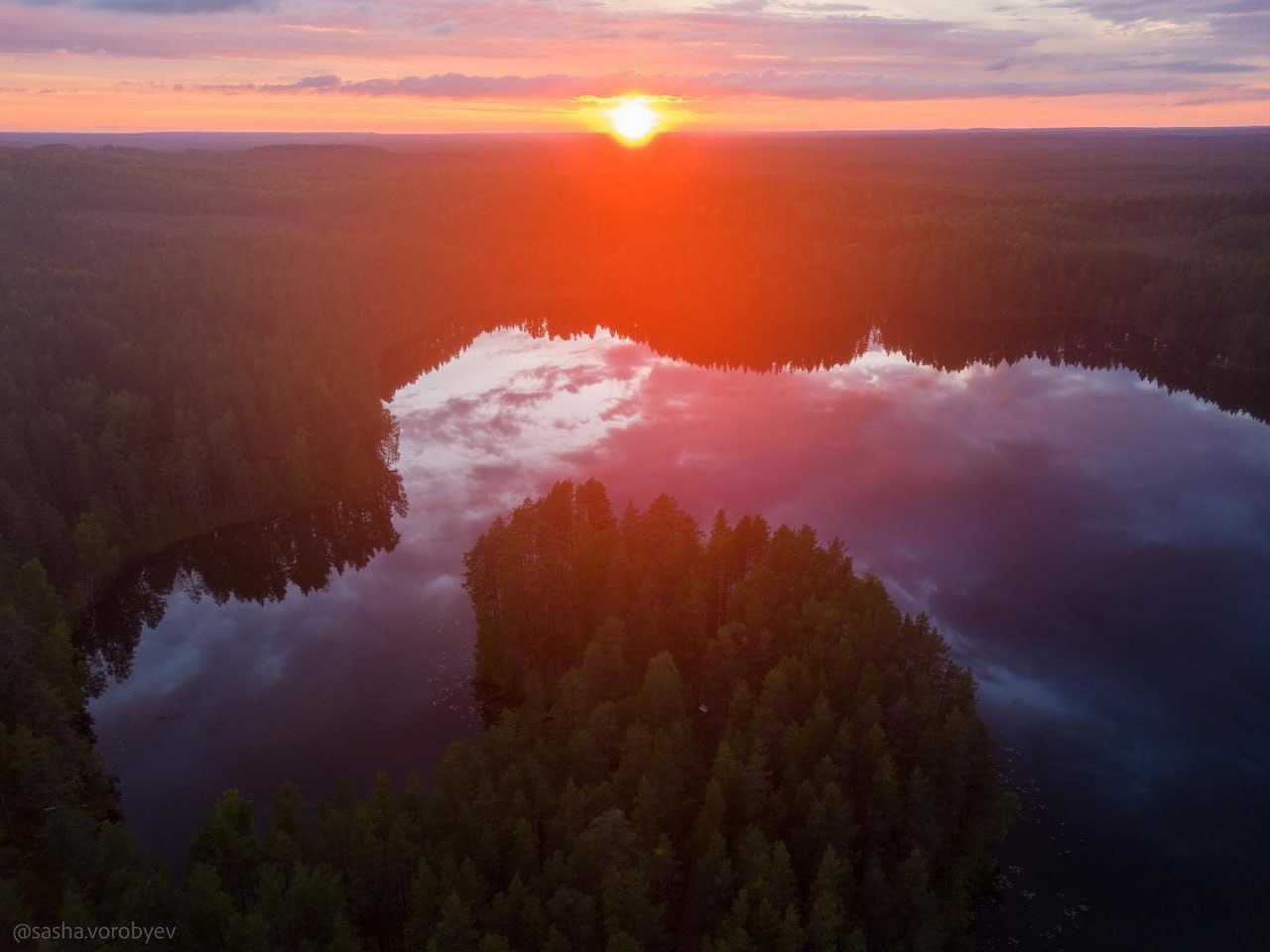 Карелия, закат