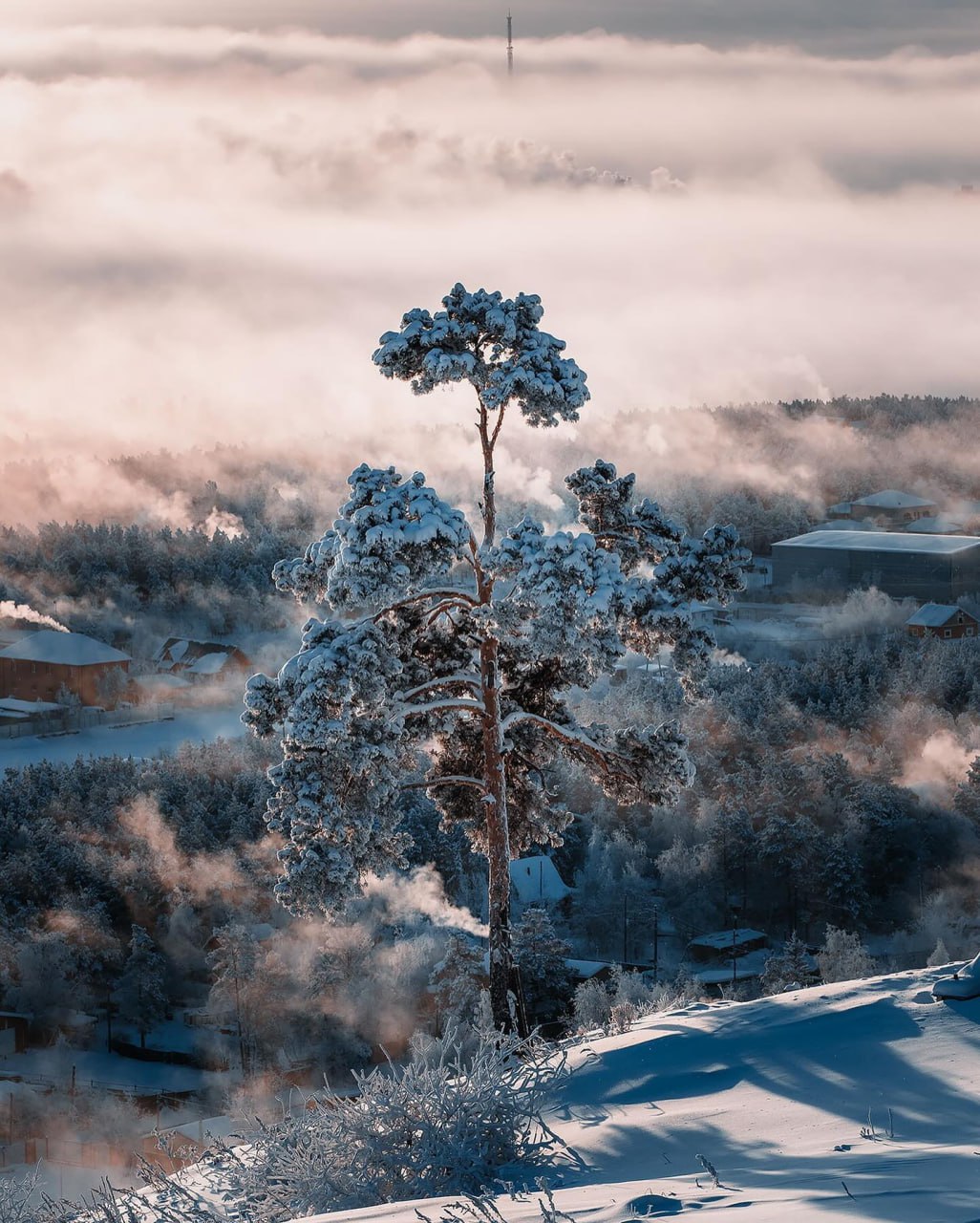 Якутск в тумане