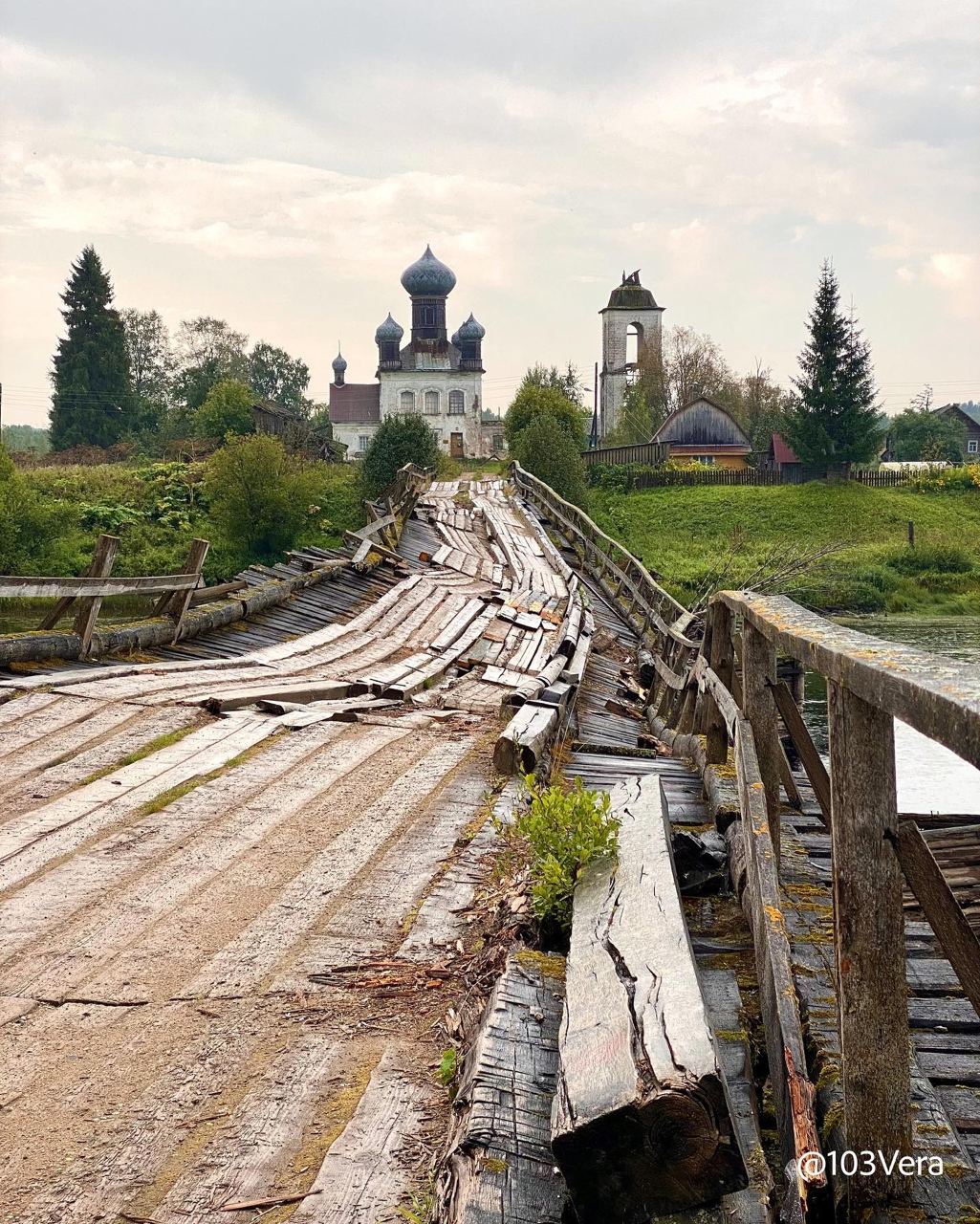 Ряжевый мост через реку Кена