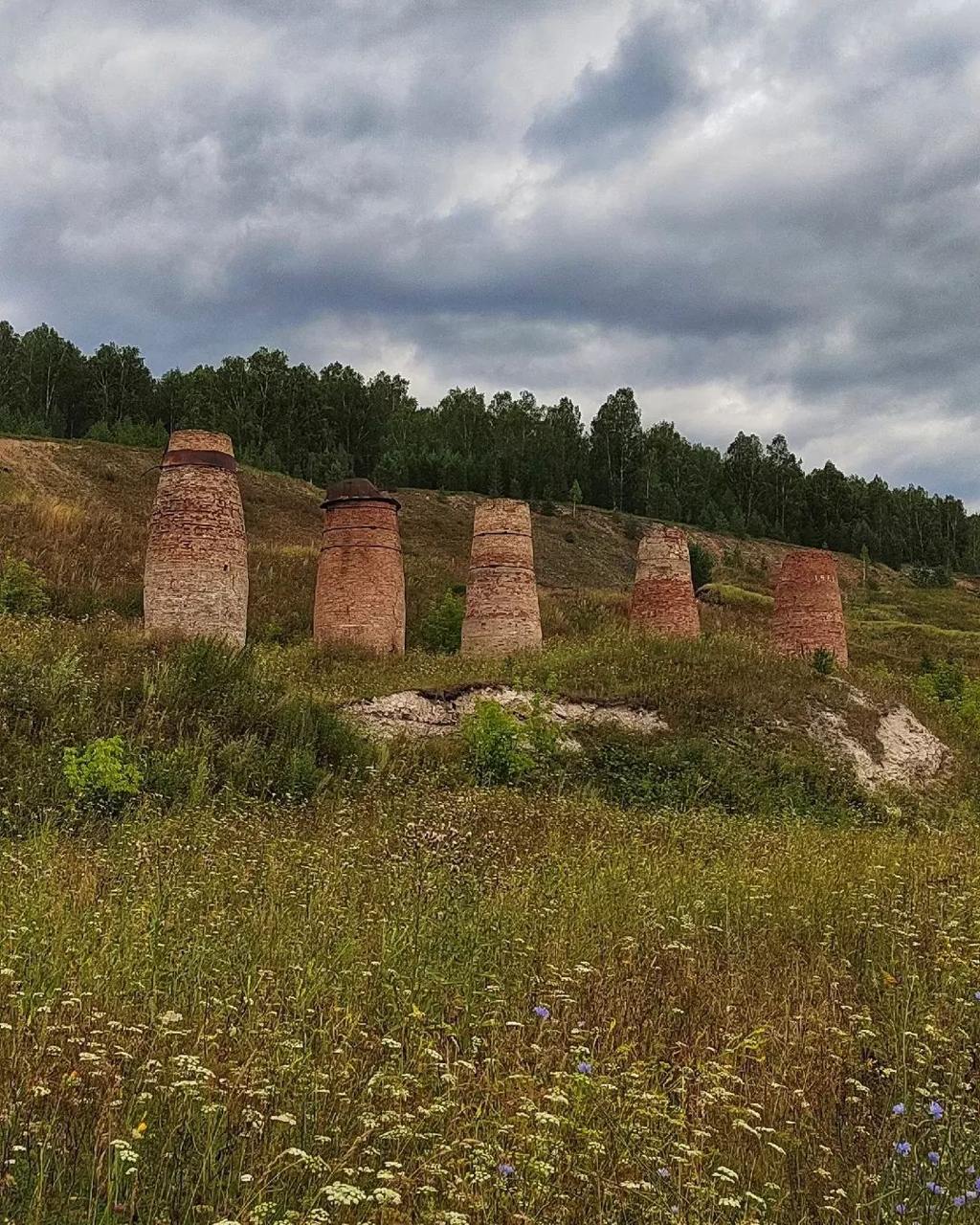Старинные печи обжига извести