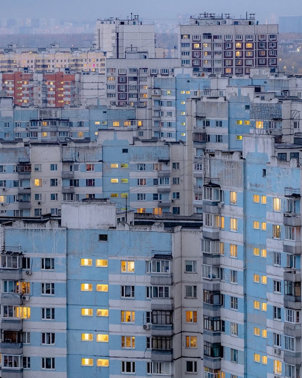 Советские панельные дома в Москве