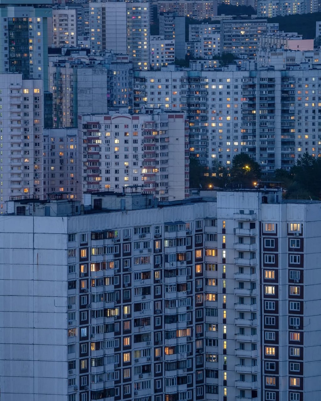 Советские панельные дома в Москве