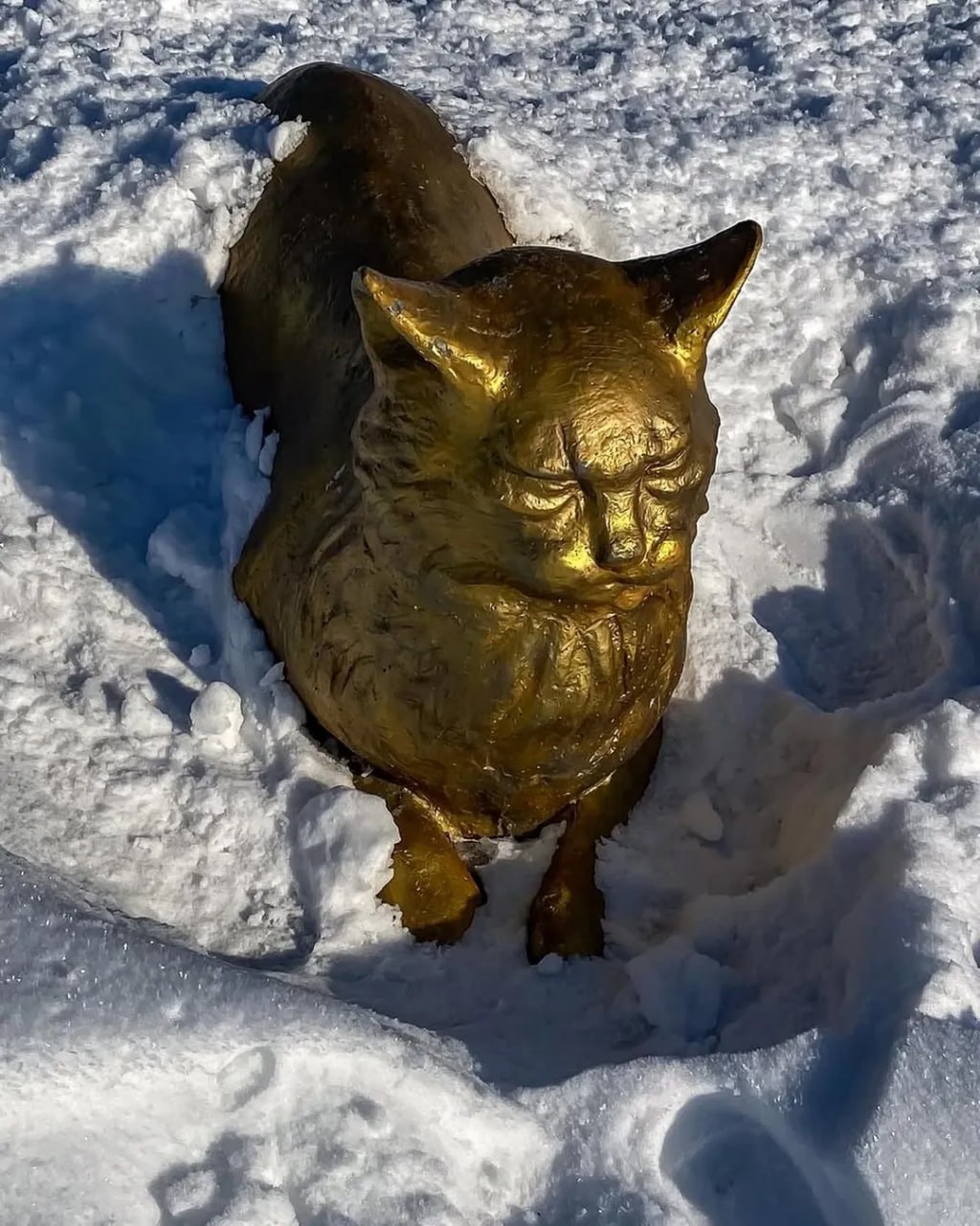Аллея кошек в селе Кошки