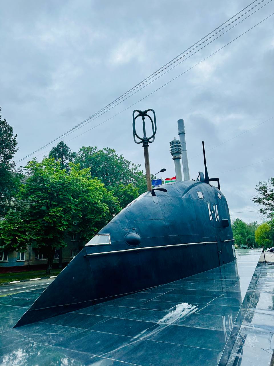 Памятник АПЛ К-14 в Обнинске